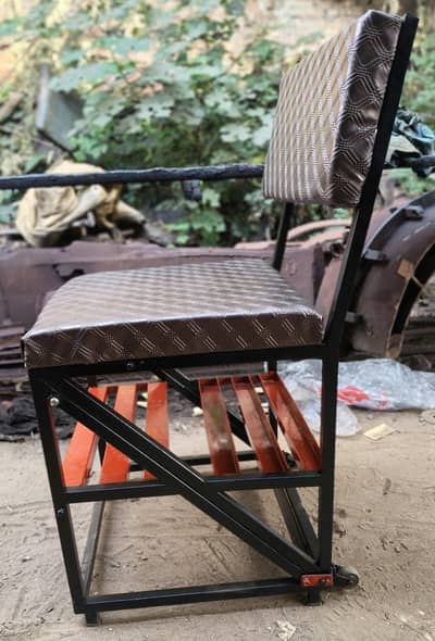 Folding chair with stair