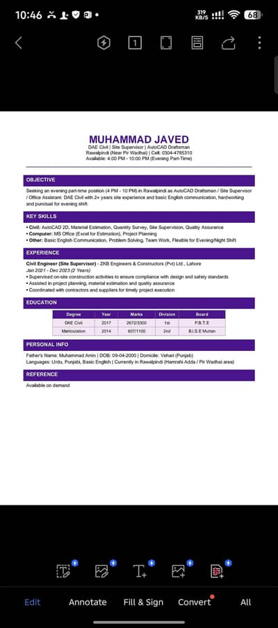 looking for part time job
