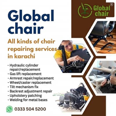 Office Chair Repair Near Me, Revolving Chair Repair, Gas Lift Repair