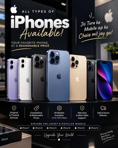 All iPhones Available  | Premium Quality at Reasonable Prices