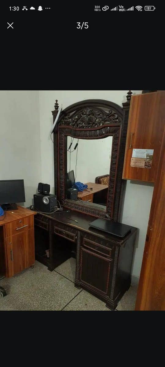 Solid wood bed set 4