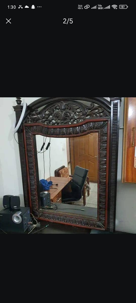 Solid wood bed set 5