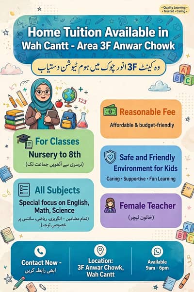 Home Tuition Female Teacher
