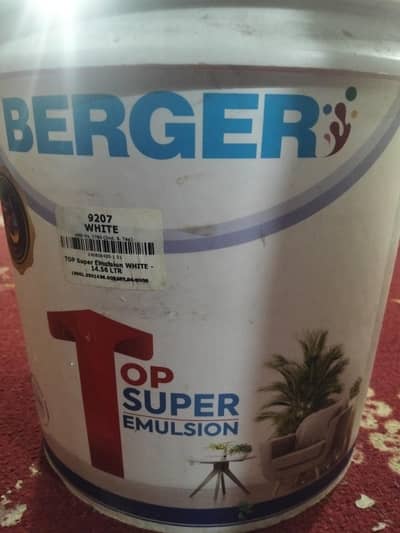 Berger Top Super Emulsion White Paint 14.56 Ltr – Bari Balti