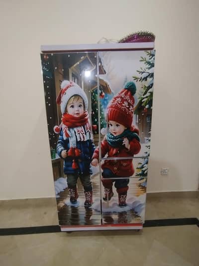 kids wardrobe / wooden Wardrobe 2 door for kids