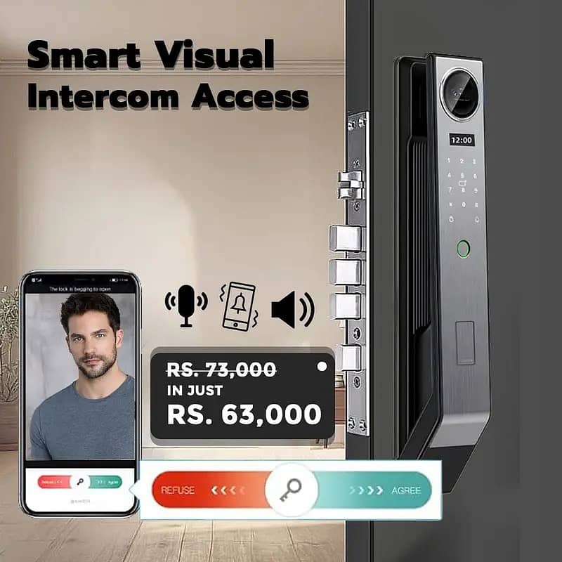 Advanced Door Lock SF-059 | Keyless Entry | Fingerprint & PIN Securit 13