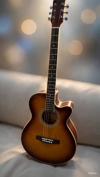 Wolf Semi-Acoustic Guitar – 40 Inches (Traveling Series) 
