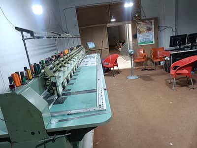 Embroidery and Lazer setup for sale