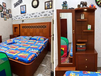 Bed Set & dressing new wodden Pure with Gloss Shine