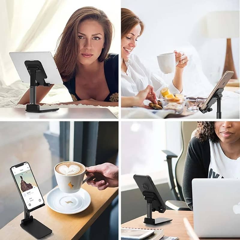 Universal Foldable Mobile & Tablet Stand | Adjustable Multi-Angle 4