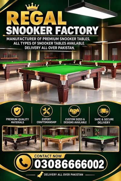 Manufacturer Snooker Table in Islambad / billards Table|pool Table