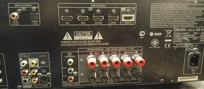 Denon AVR-1611 / AVR-1621 Home Theater AV Receiver | Surround Sound