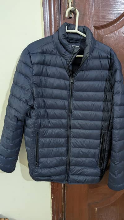 Navy blue puffer jacket for sale