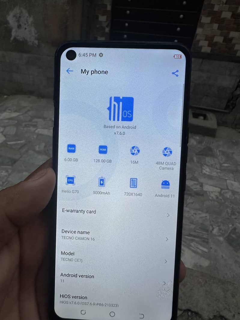 Tecno CAMON 16 3