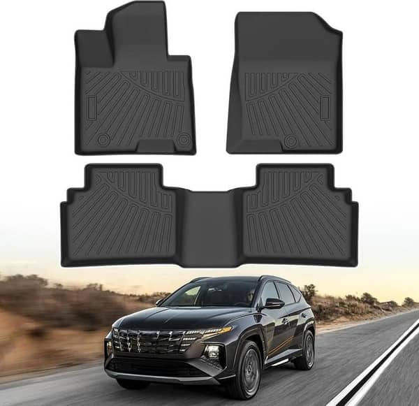 Hyundai Tucson 2026 Premium TPE Floor Mats | All-Weather 3D Custom Fit | Waterproof & Anti-Slip Interior Car Mats