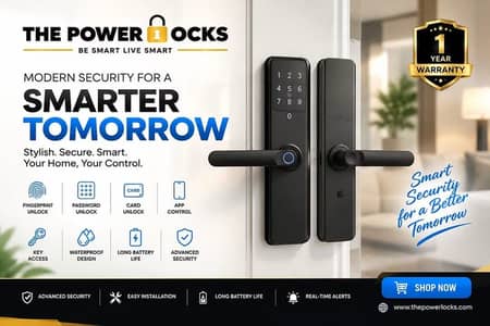SMART LOCK SF027 ADVANCED , FINGER PRINT ,CARD, CORD, TUYA APP