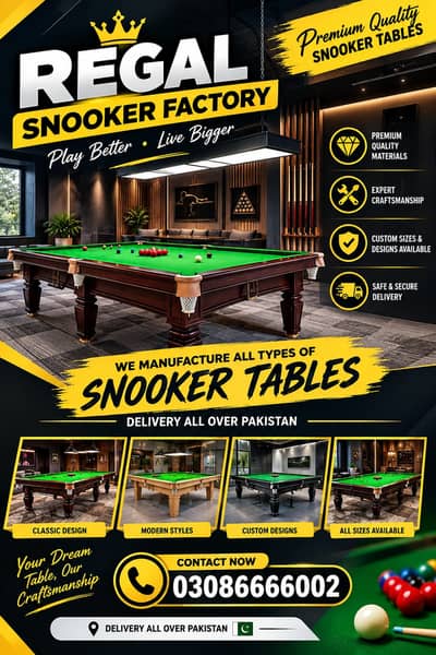 Snooker Club Setup | Snooker & Pool Tables /Snooker Table Maker