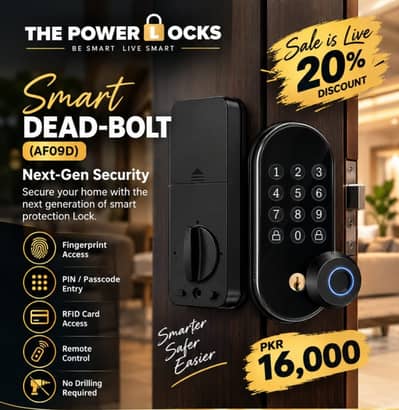 Offices Digital Smart Door Locks I Dead Bolt Lock I AI Face Locks
