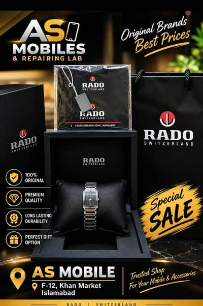 ORIGINAL RADO WATCH WITH BOX JUST GLASS CHANGED