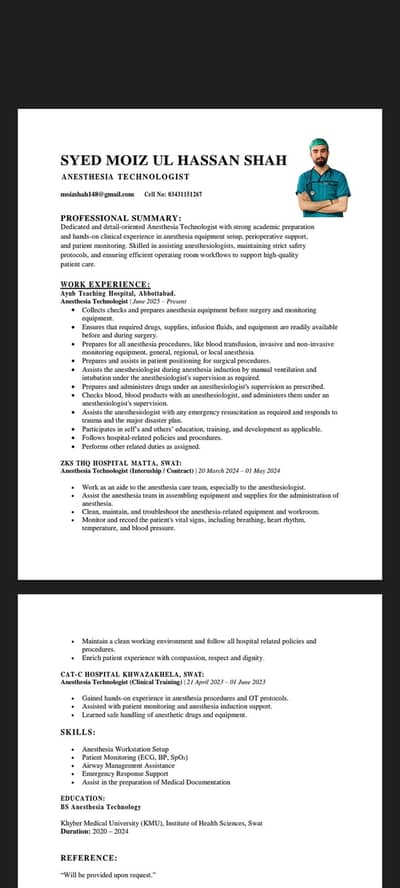 i am a medical graduate  and i need a job