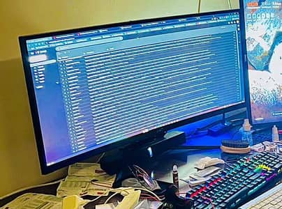 34" Ultrawide Curved IPS Monitor – 3440×1440