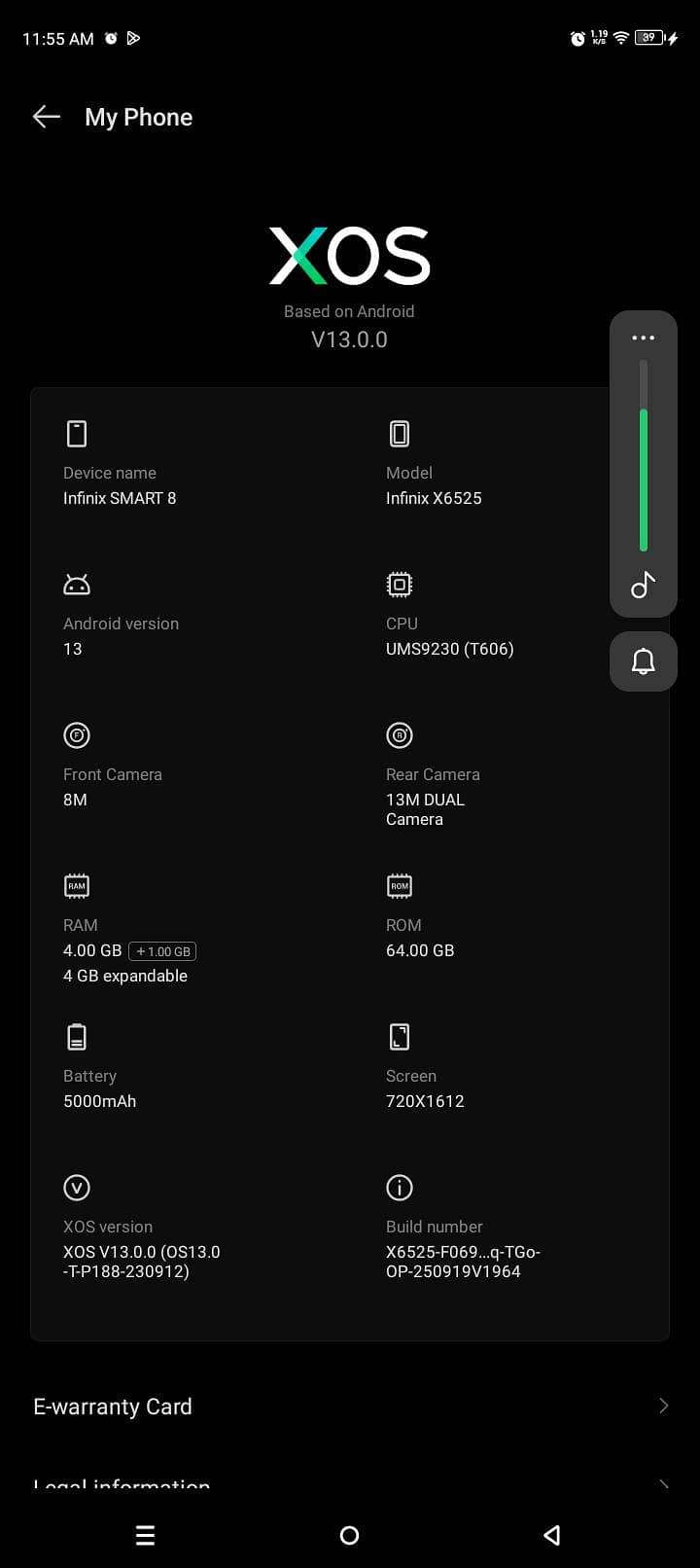 Infinix Smart 8 7