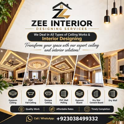 Gypsum board partition/ glass partition /Dumpa ceiling /False Ceiling