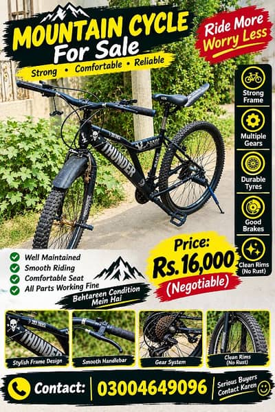 Mountain bicycle for sale