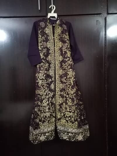 3 pc heavy embroidered maxi