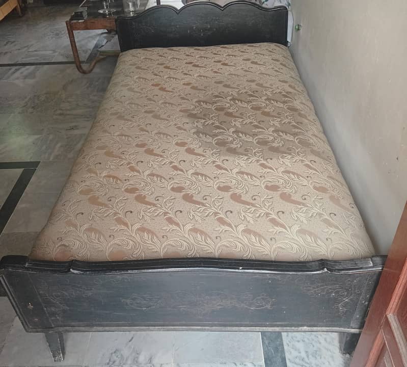 wooden single bed 2