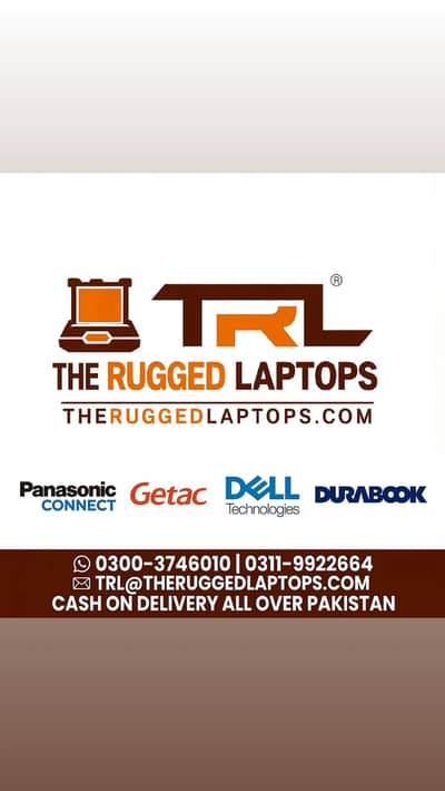Panasonic toughbook , Dell Rugged , Getac , Durabook , Caddy & Battery
