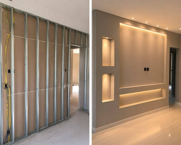 Pop ceiling/Gypsum false ceiling/Modren ceiling design/Fancy ceiling 9
