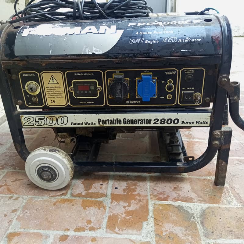 Firman FPG4000E2 2.5 KVA Petrol Generator – Used, With Extension Cable 4