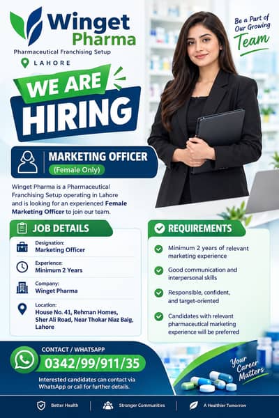 Female staff Required