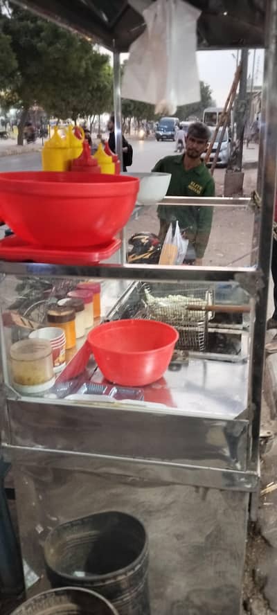 Fries Counter Double fryer New in pure ss
