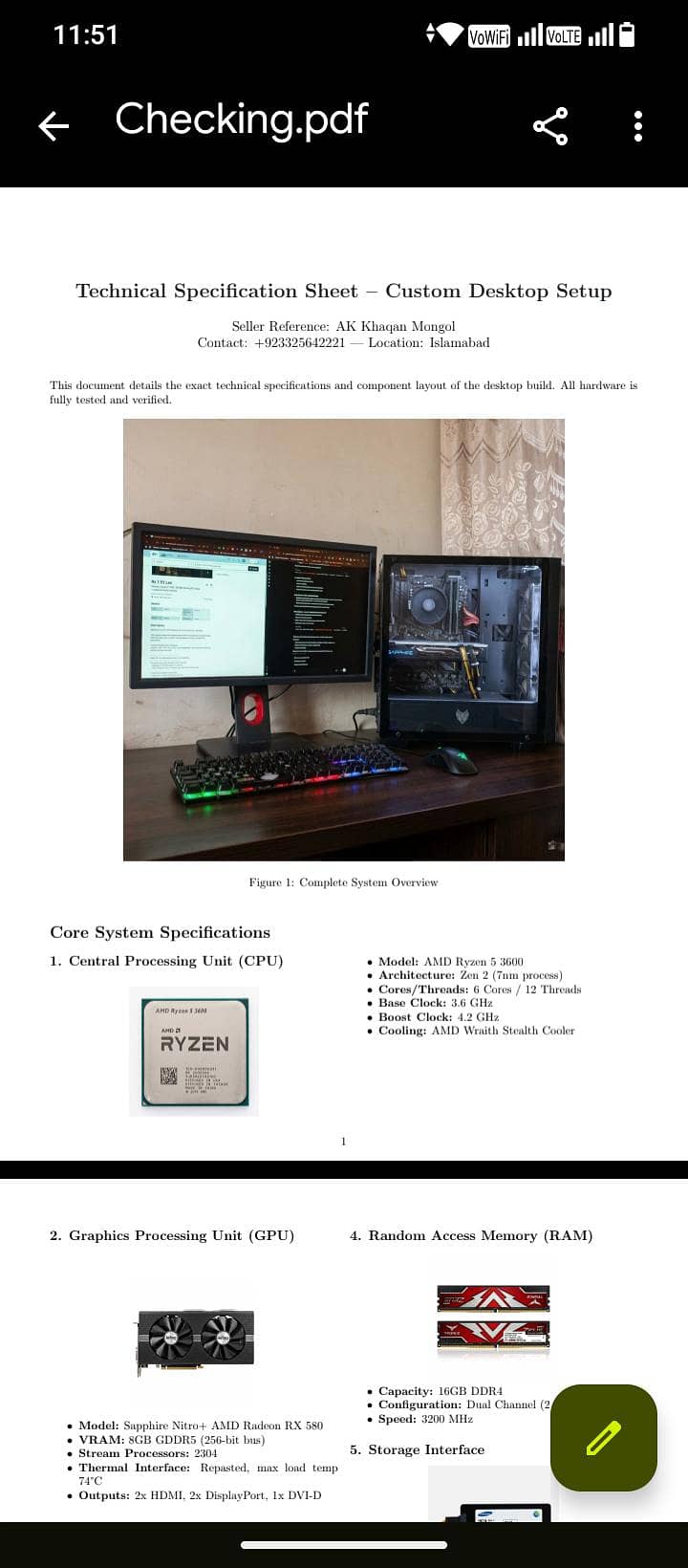 gaming computer for sell 0
