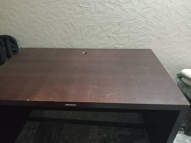 Large Computer / Office Table 5ft – Dark Brown Wooden Desk - Office ...