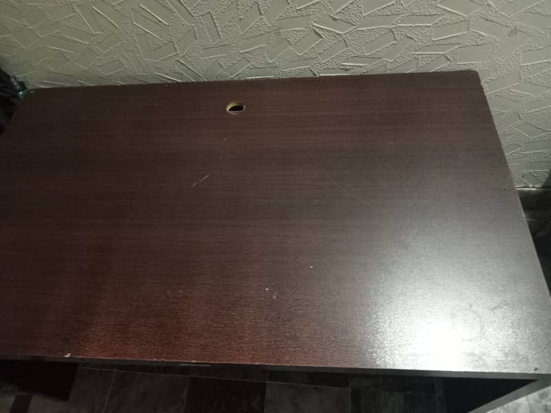 Large Computer / Office Table 5ft – Dark Brown Wooden Desk - Office ...