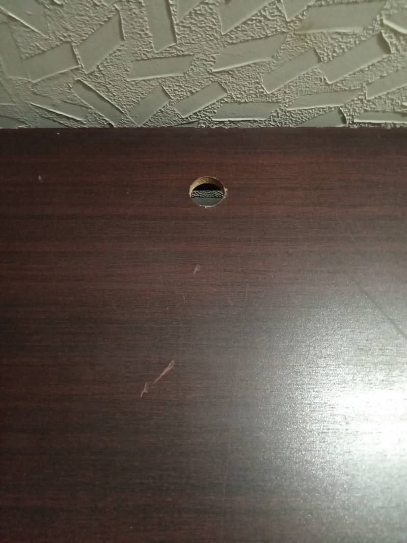 Large Computer / Office Table 5ft – Dark Brown Wooden Desk - Office ...