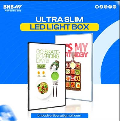 Ultra Sleek LED Signage Lightbox | Modern Advertising LED Lightboxes