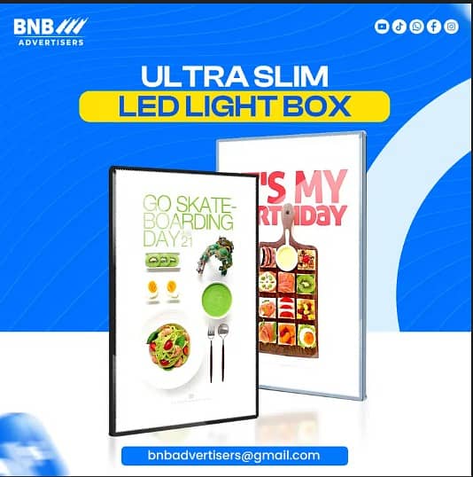 Ultra Sleek LED Signage Lightbox | Modern Advertising LED Lightboxes ...
