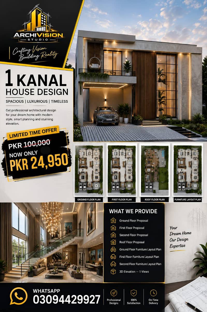 House Map | 2D & 3D Design | AutoCAD | 3D Elevation 2