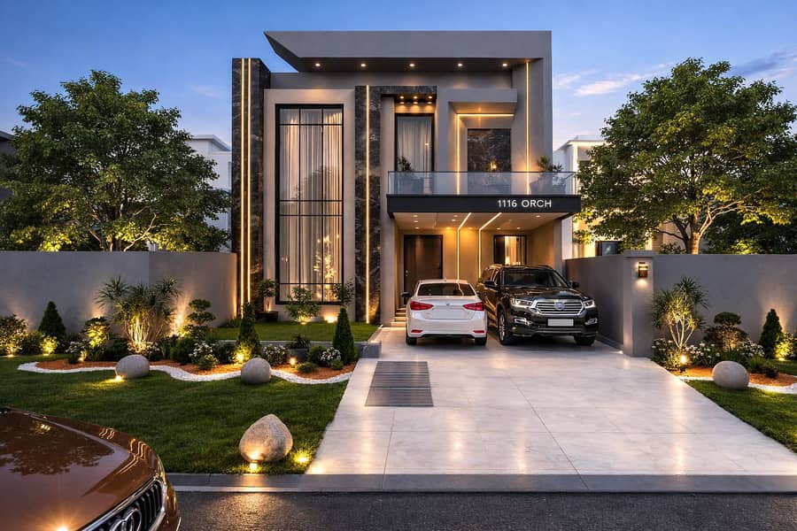 House Map | 2D & 3D Design | AutoCAD | 3D Elevation 7