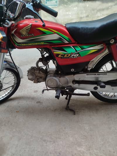 Honda CD 70 1st owner biomatric on spot total genuine engine