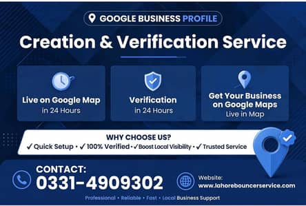 Google map verification - Live on Google map in 24 hours - 03314909302