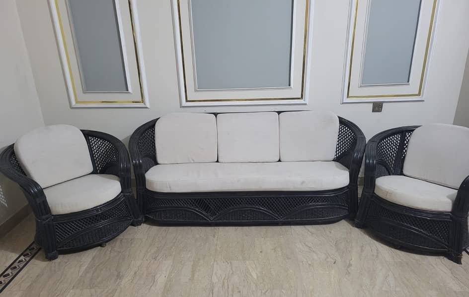 Cane bamboo Sofa set (5 seater) 0