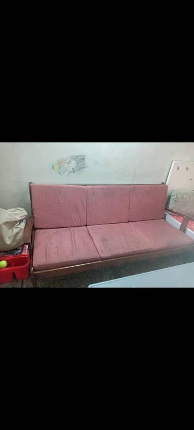 wooden 5 seater sofa set
