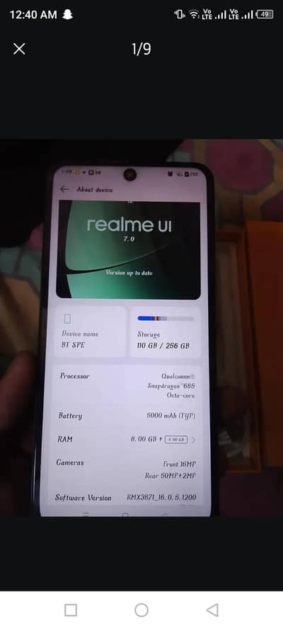 Realme 12.256 gb. penal kam nhi kar raha Baki sa ok hai