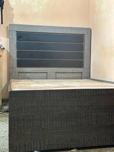 wooden bed