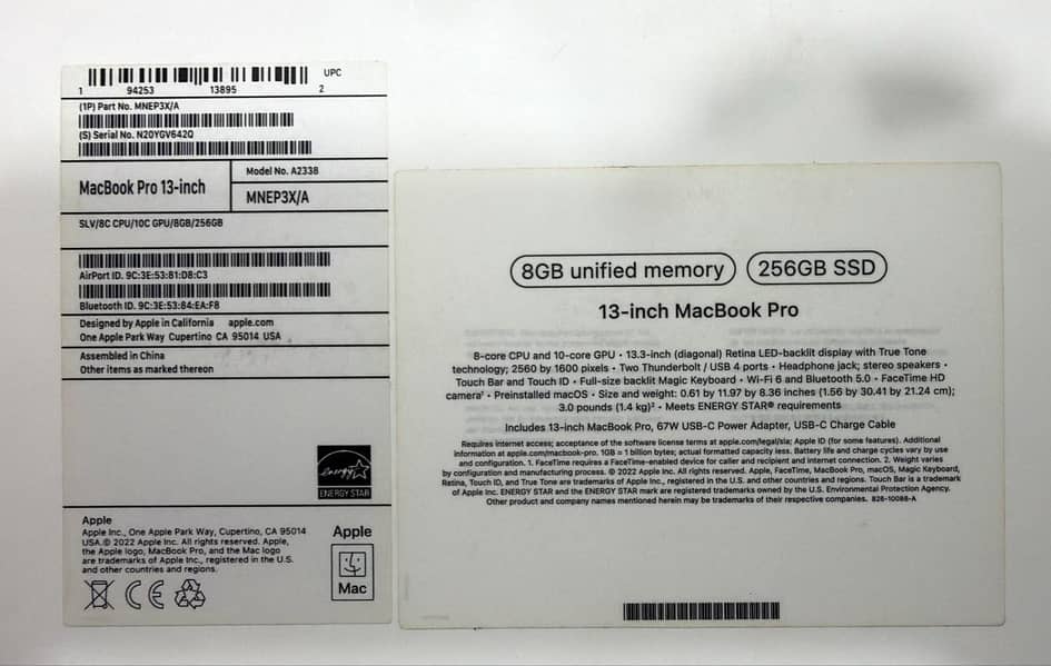 MacBook pro 13-inch 14